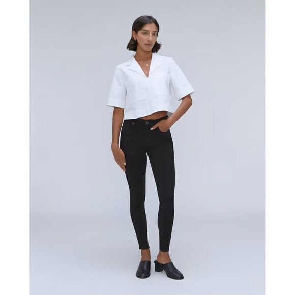 Everlane The Mid-Rise Skinny Stretch Jean Black Size 24 Regular NWT - Picture 5 of 11